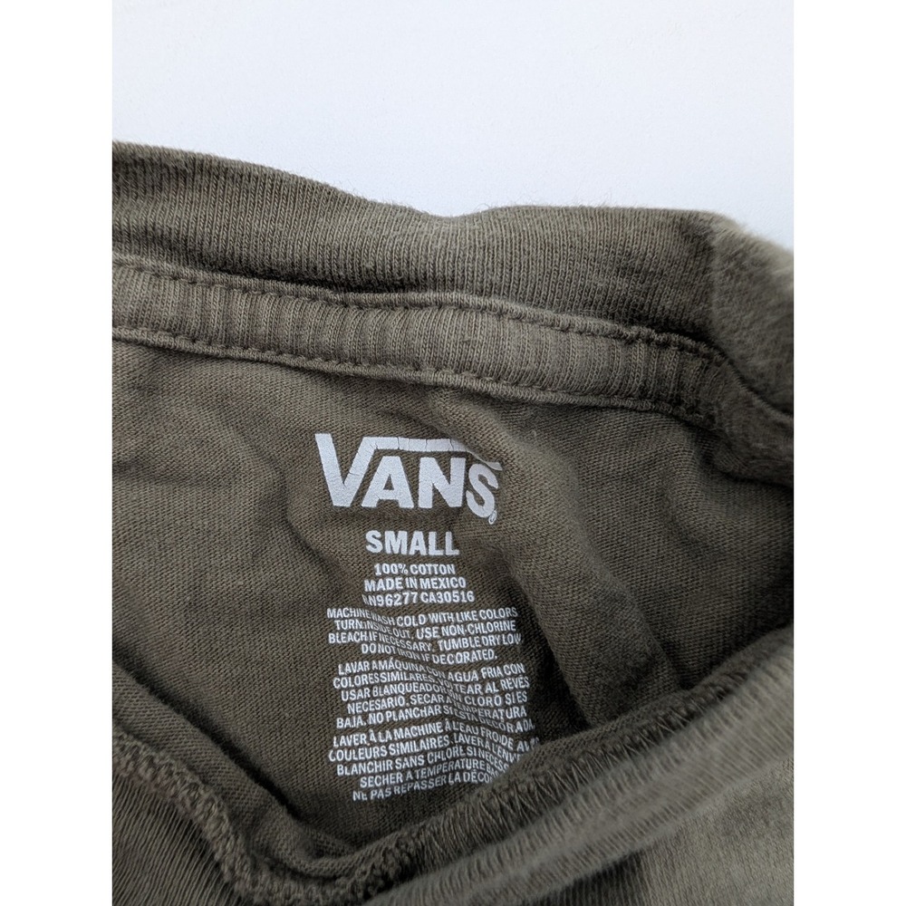 Vans Graphic T-Shirt Kids Small Distressed Beach Sunset Charcoal Grey Small - Picture 5 of 9